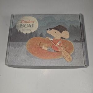 Maileg Rubber Boat Mouse Miniature Play Set for Dollhouse and Dioramas